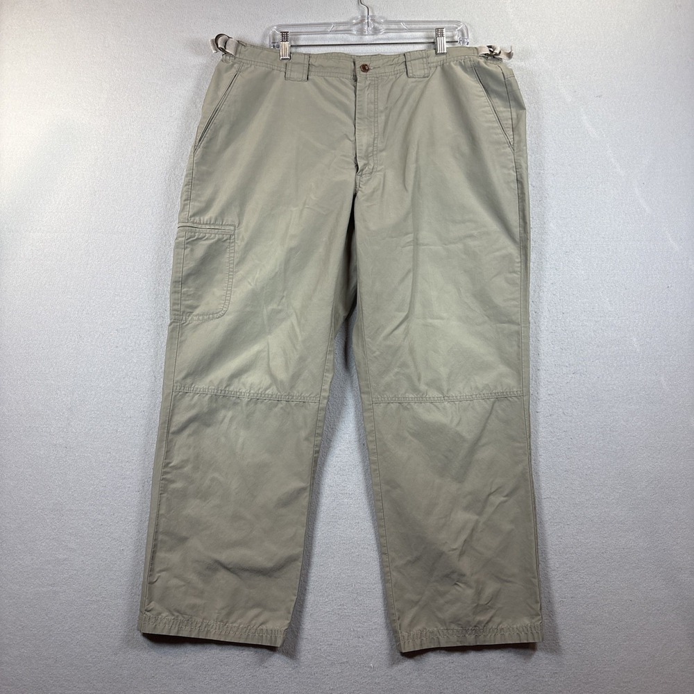 Orvis Performance Hiking Pants Mens 38x28 Khaki Nylon‎ Blend Water Repellent